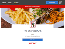 Tablet Screenshot of charcoalgrilltakeaway.com